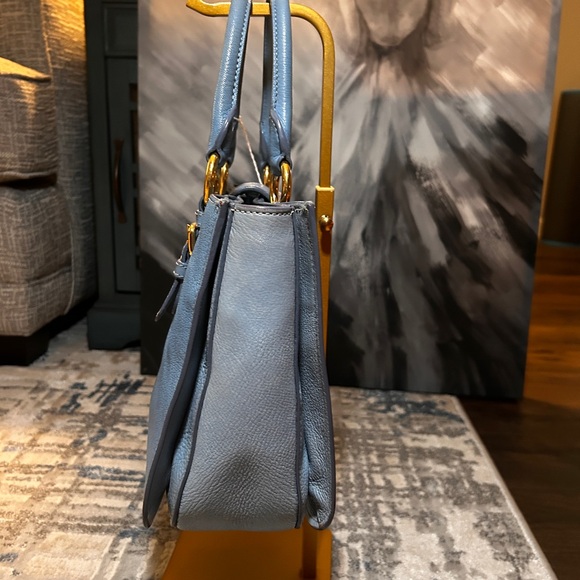 064. Miu Miu two tone Madras Leather Tote/project bag - Picture 4 of 16